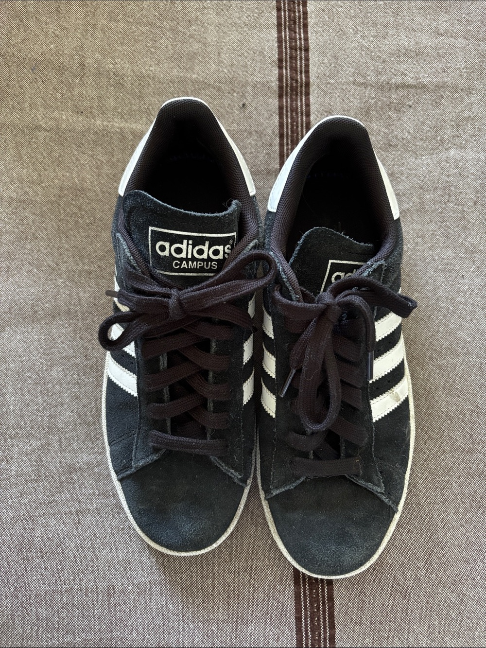 adidas Black & White Campus Suede Men’s Sneakers